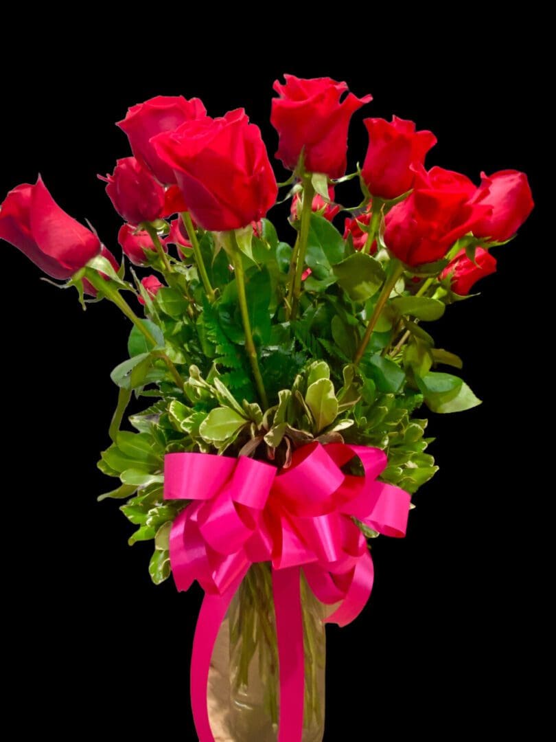 Image of 24 Long Stems Premium Red Roses