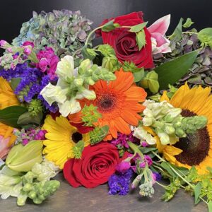 A bundle of summer-themed flowers
