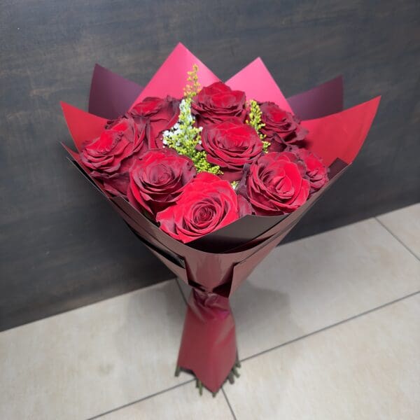 Long Stem Red Roses Bouquet