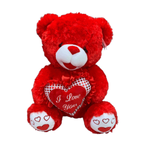 I Love You Heart Teddy Bear 18” Red