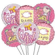 Gender reveal party balloons