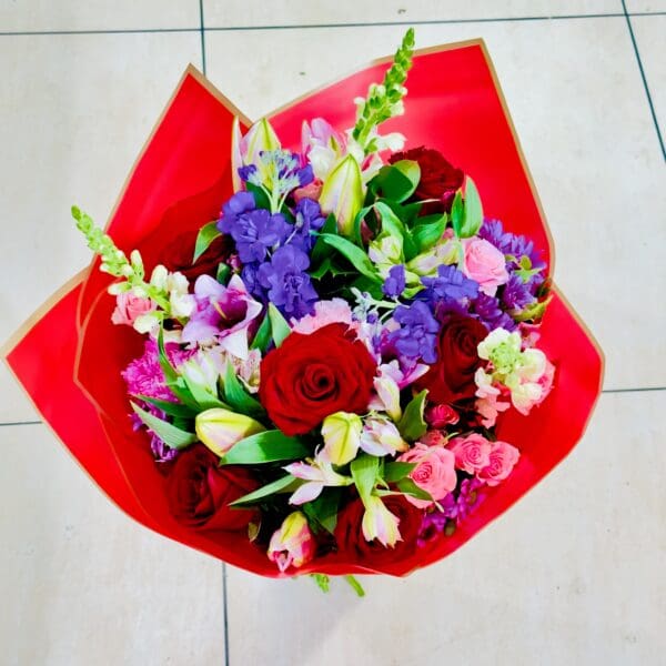 Bright Colors Mix Flowers Bouquet