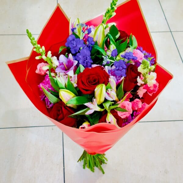 Bright Colors Mix Flowers Bouquet - Image 3