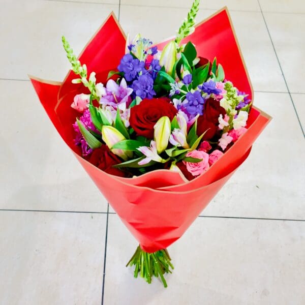 Bright Colors Mix Flowers Bouquet - Image 2