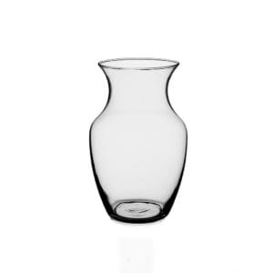 An empty glass vase