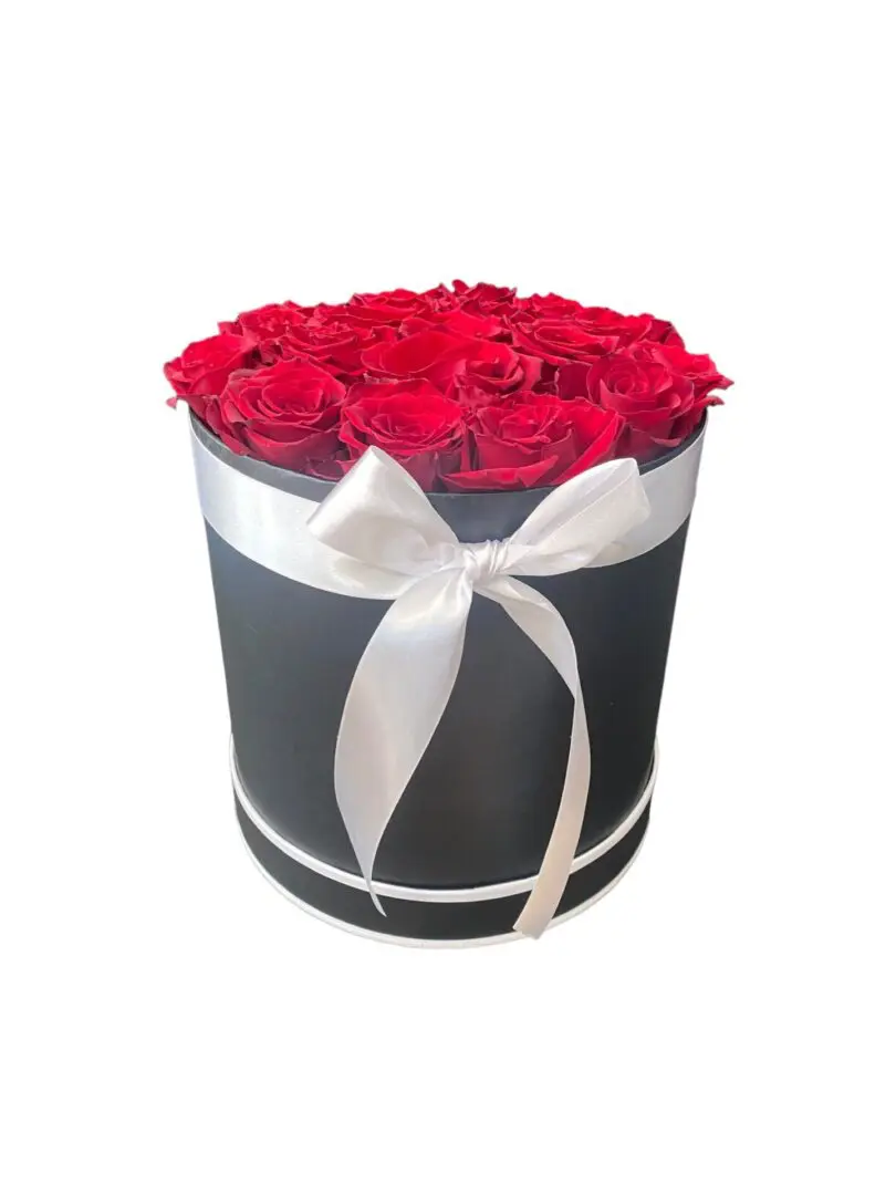 Picture of Classic Black Box with Red Roses