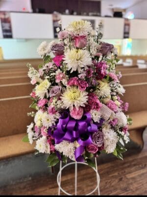 Sympathy Mix Colors Floral Basket