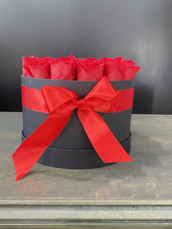 Red Roses in Black Box