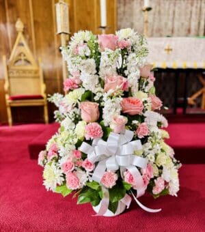 Pink-White Sympathy Basket