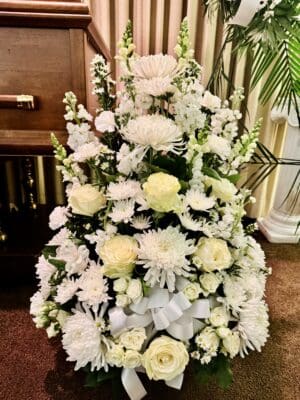 White Sympathy Floor Basket