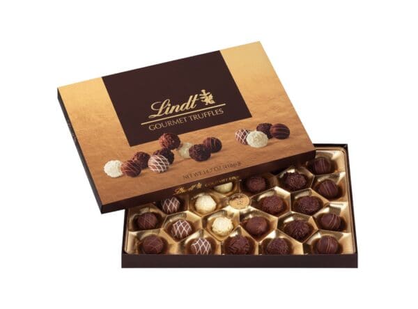 Lindt Gourmet Truffles Chocolate Box.