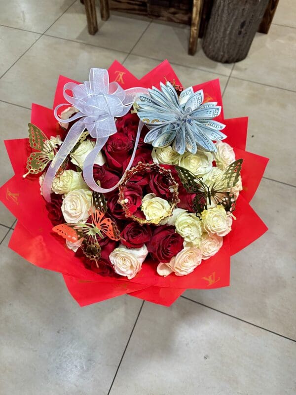 50 Pure Love Roses Bouquet - Image 2