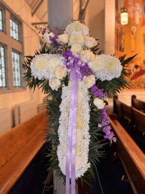 Purple and White Holy Cross